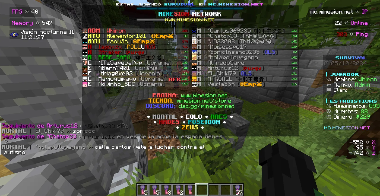 Captura de la comunidad 30