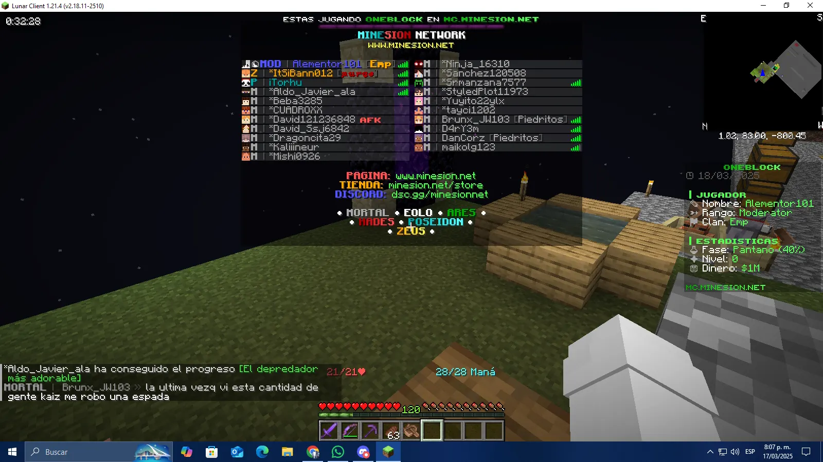 Captura de la comunidad 36